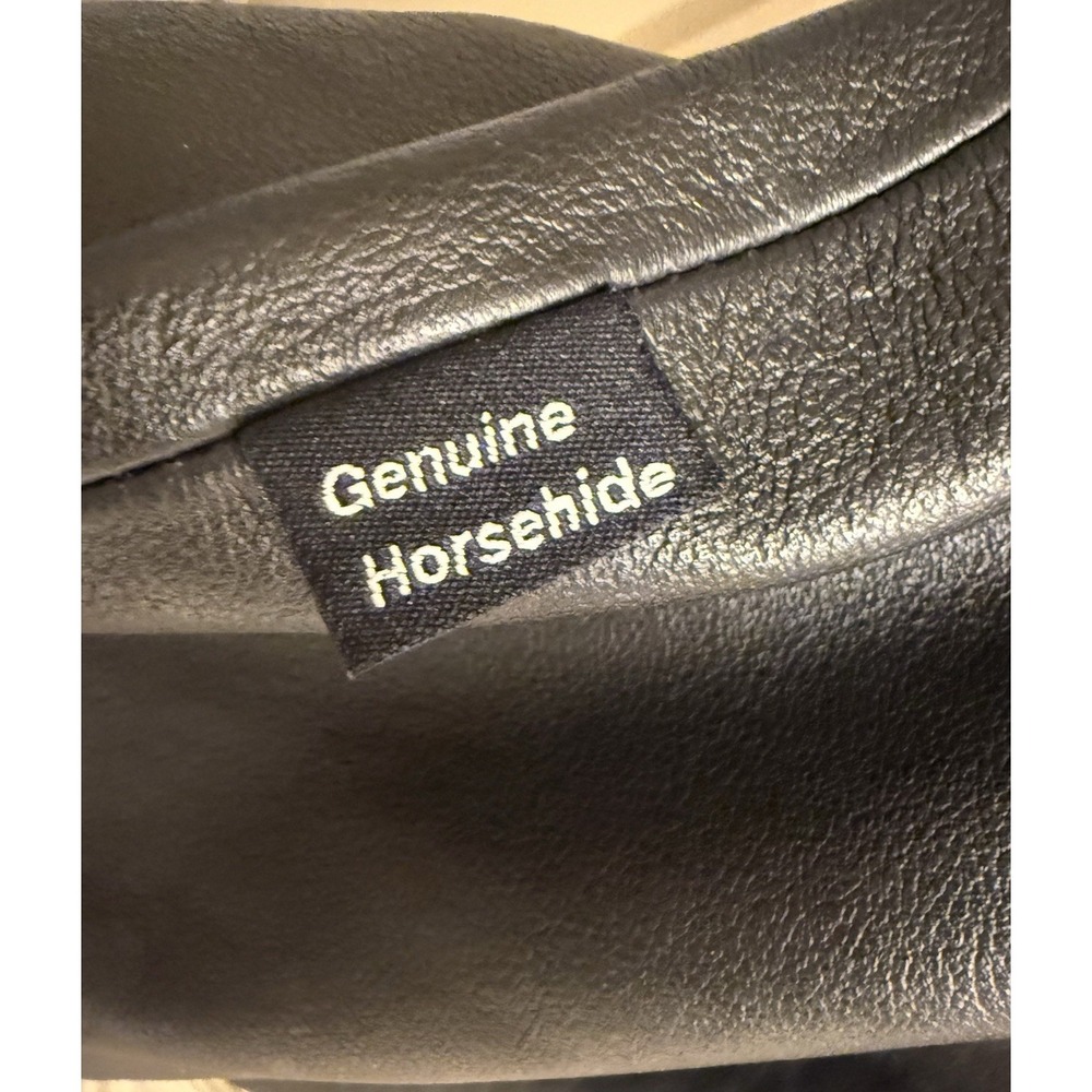 Hillside USA Leather Horsehide Front Quarter motorcycle shirt/jacket Men's Large - Picture 5 of 10